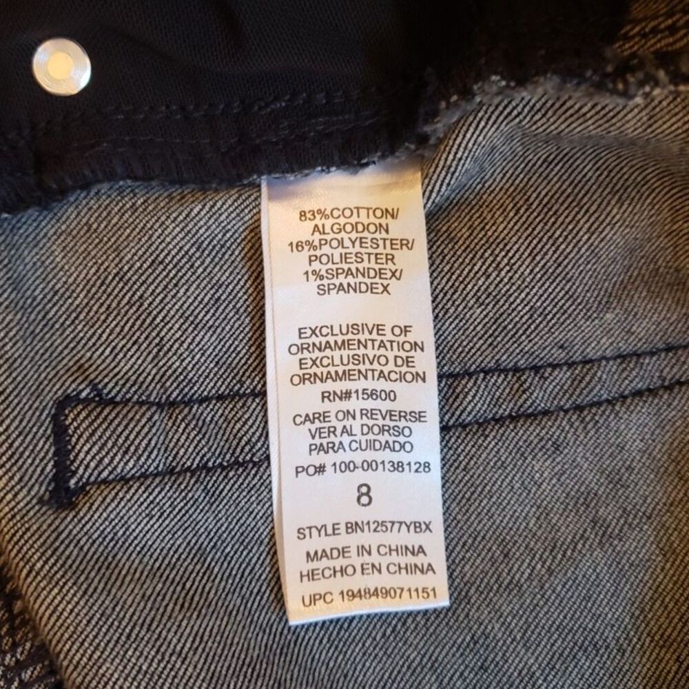 Democracy - "Ab" Technology - Dark Wash Flare Jeans - Black - Women Size 8 - Picture 8 of 8